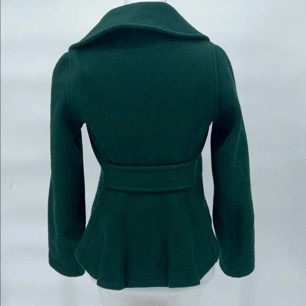 VTG Fidelity Green Wool Peacoat Women XS Military Double Breasted Made USA - Picture 9 of 15